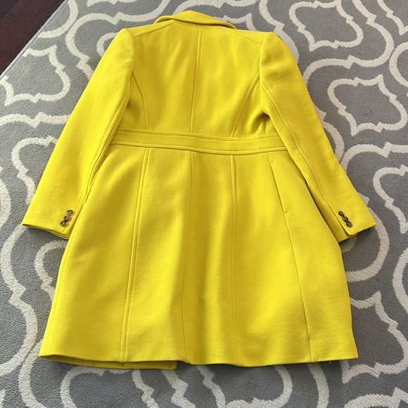 Used in excellent condition, yellow JCrew Lady Coat. - Picture 3 of 3